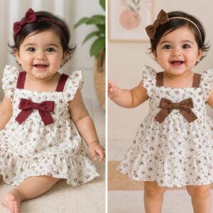 Adorable Baby Girl Cotton Frock